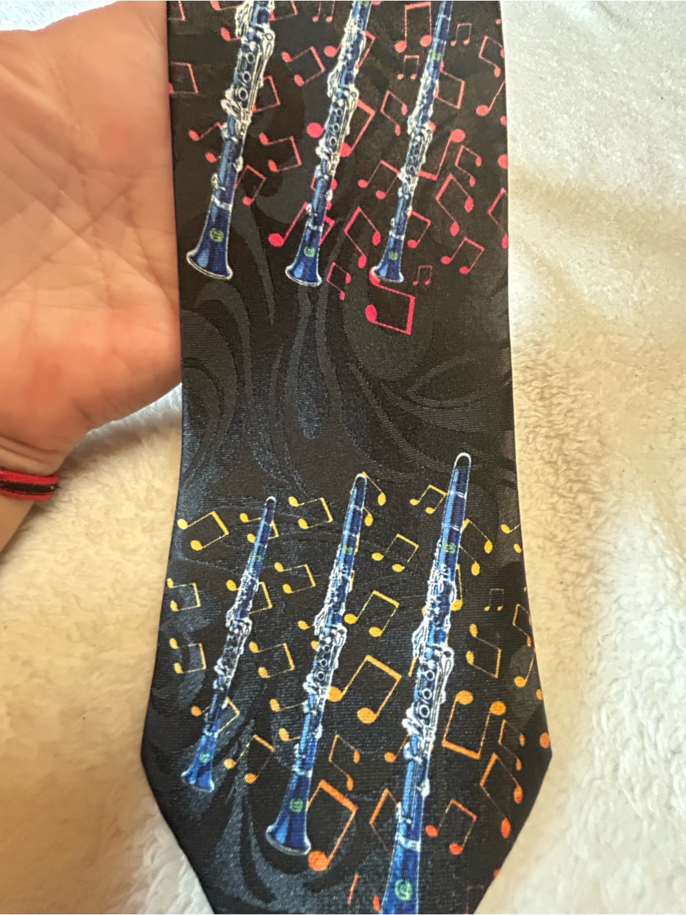 🎁3 for $30 - Black Musical Clarinet Tie